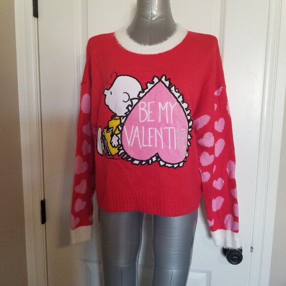 Peanuts Be My Valentine Sweater (Charlie Brown) - Picture 10 of 13